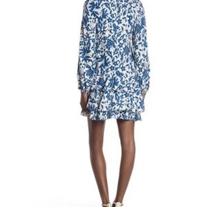 Free People Blue and White Floral Dress